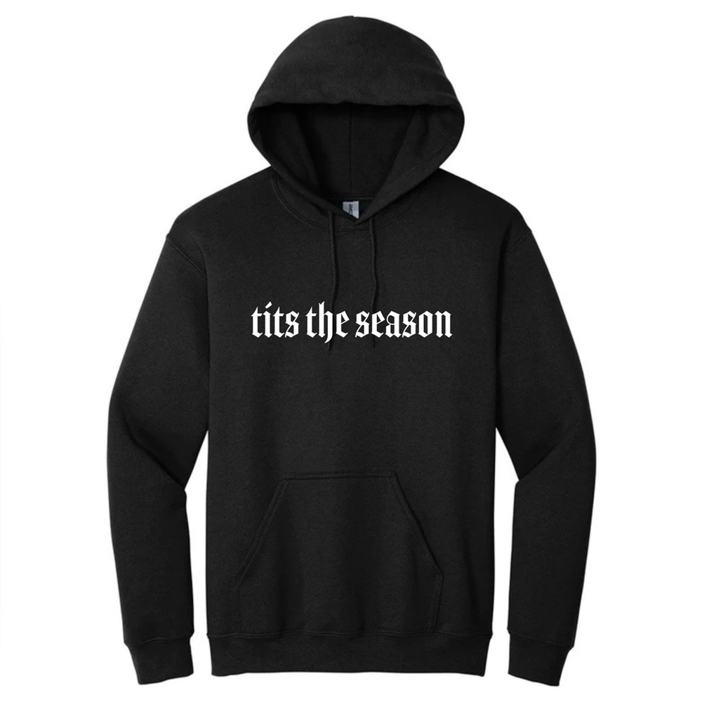 This the season Black Graphic Hoodie